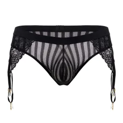CandyMan String Porte-Jarretelles Turan Noir